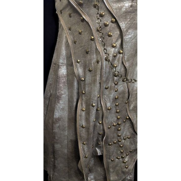 Kimikal Metallic Snake Gemmed Apocalypse Aesthetic Bodycon Dress - Picture 4 of 16